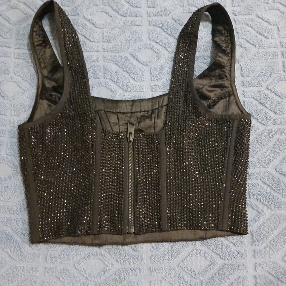 - Frame Beaded Corset Top NWT Sz XS - Picture 3 of 10